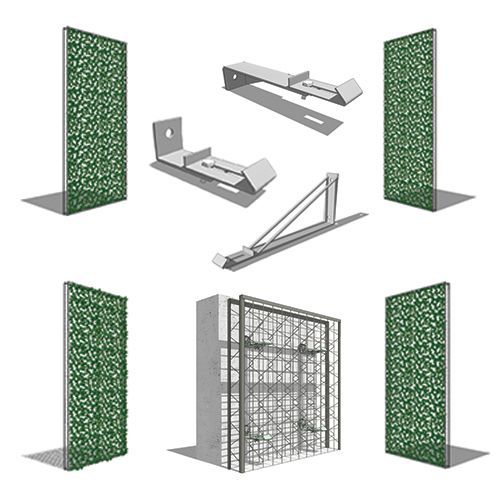 Standoff Attachment (5159): Wall Mounted Application, Plan View