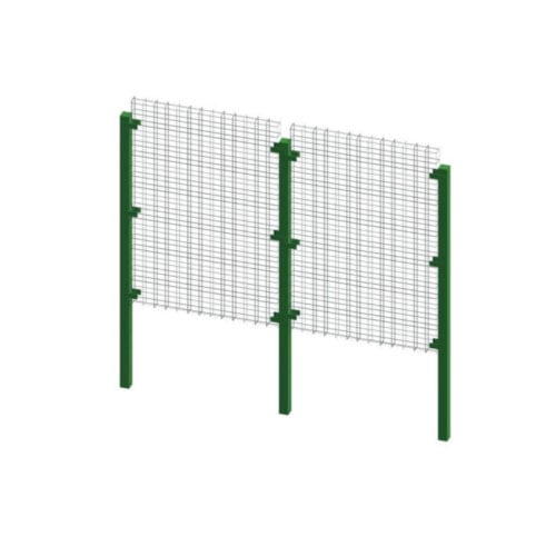 Freestanding Trellis Fence: Post Application With Vertical Truss