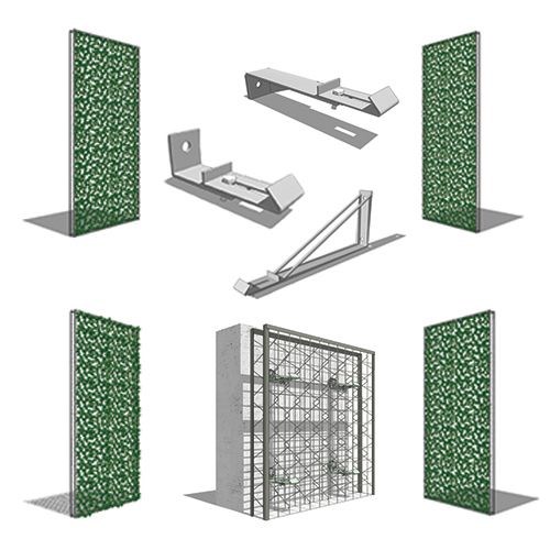 Gussetted Attachment (5132G): Wall Mounted Application, Section View