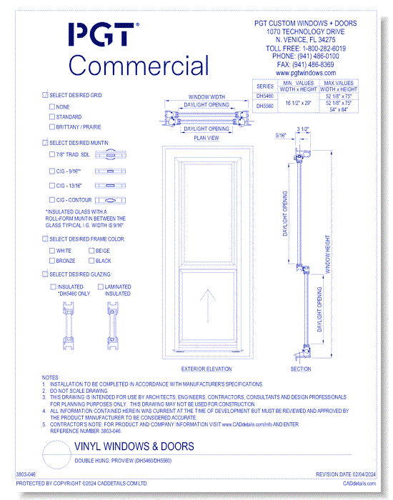 Double Hung: Proview (DH5460/DH5560)