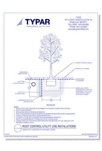 Single Utility Line Protection
