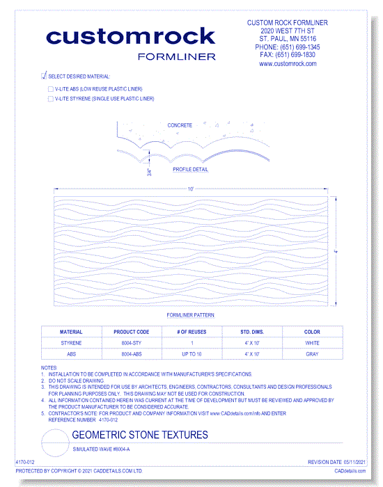 Simulated Wave #8004-A