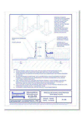Roofing: Irregular Shape Penetration with Base Plate ( R-10B )