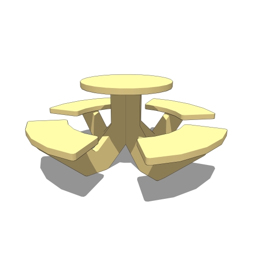 TAC36R: 3' Round Concrete Table