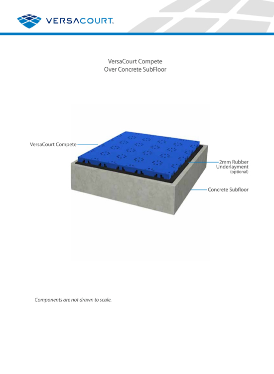 VersaCourt® Compete Tile - Installation over Concrete SubFloor