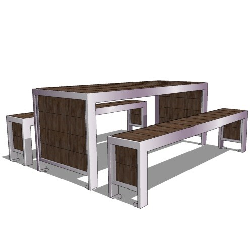 Urban Form Picnic Table ( UFPT-6 )