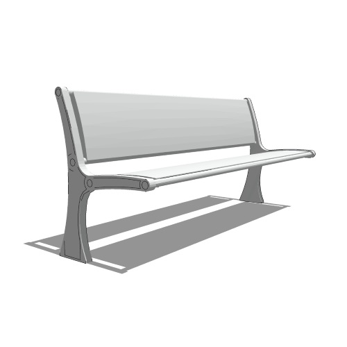 Model CP1-1000: Canopy Backed - Six Foot, Backed Bench