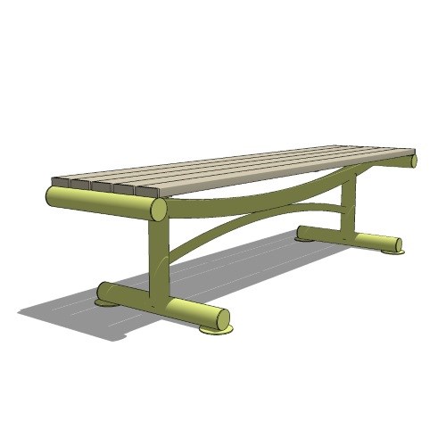 King Mills Arc Backless Bench (PS-683-MB2-BD-74)