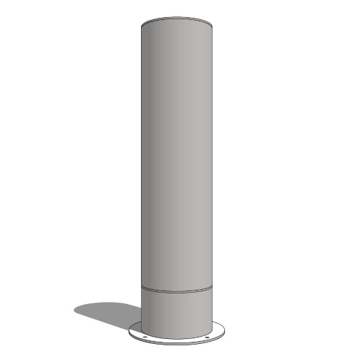 Sentry Stainless Steel Removable Bollard (PS-82-RM-SS 8.5 x 31.5)