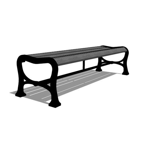 Heritage Backless Bench (PS-636-AL-SD-72-MW2)