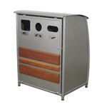 View Boomerang Waste/Recycle Receptacle