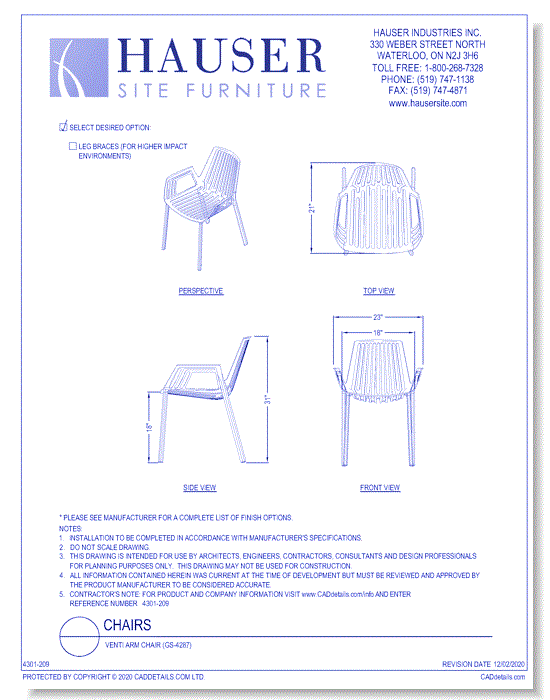 Venti Arm Chair (GS-4287)
