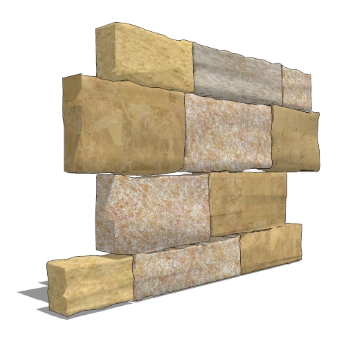 Thin Stone Veneer: Rustic Tan Ashlar