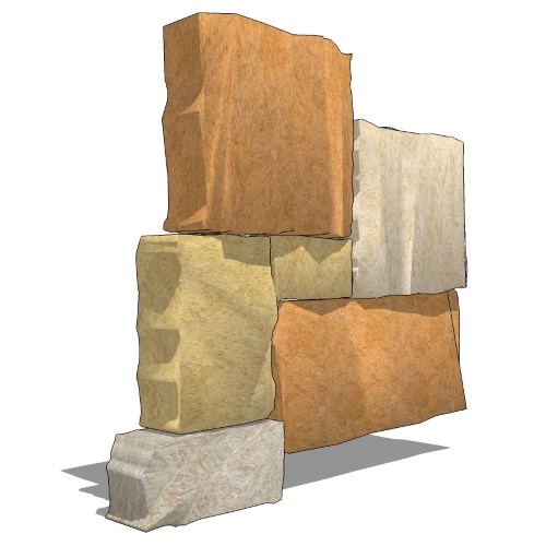 Thin Stone Veneer: Rustic Tan Square & Rectangular