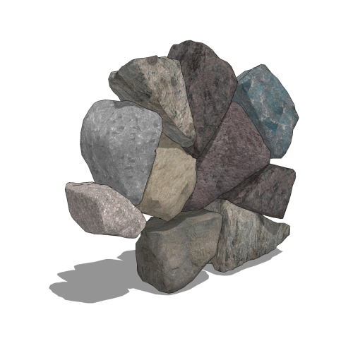 CAD Drawings BIM Models STONEYARD® Vineyard Granite Mosaic: Thin Stone Veneer