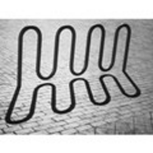 CAD Drawings BIM Models A A A Ribbon Bike Rack Company Inground Galvanized Bike Rack