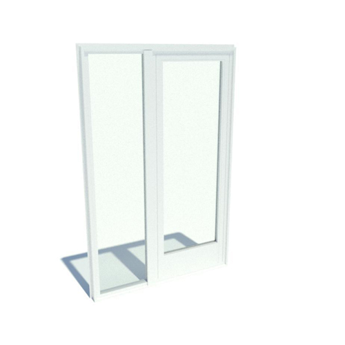 Series 7000 Doors: Standard Nail On - Outswing with Standard Hardware, Low Sill with Sidelites and 10" Kick Plate