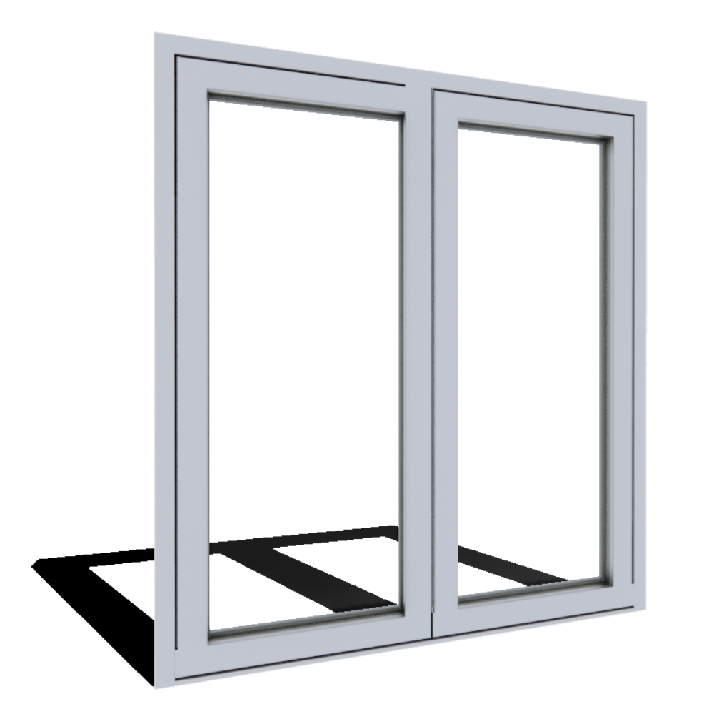 Series 7200 Doors: ADA Sill - Pivoting Double Door 2-5/8" Profile