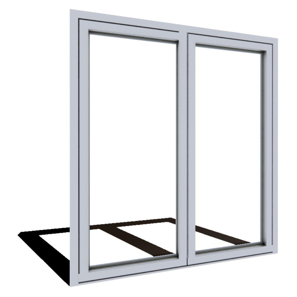 Series 7200 Doors: ADA Sill - Pivoting Double Door 1-9/16" Narrow Profile