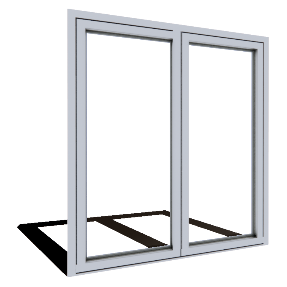 Series 7200 Doors: ADA Sill - Pivoting Double Door 1-9/16" Narrow Profile
