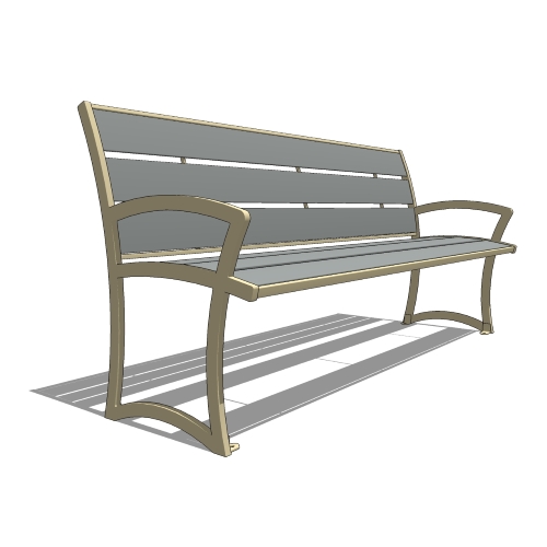 Madison Collection: Bench - Powder Coat Steel
