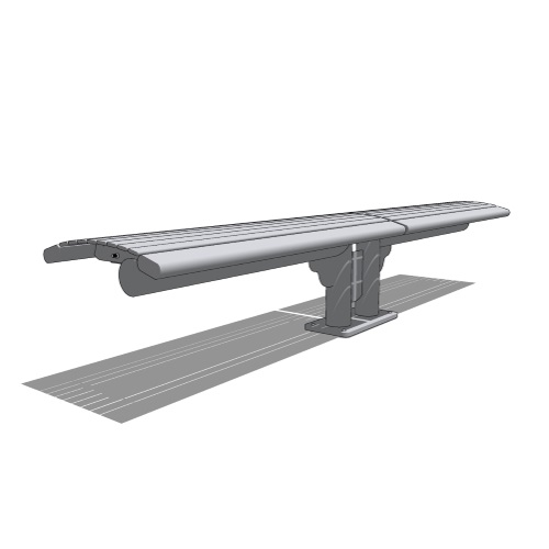 Phoenix Collection: 8' Double Cantilever Bench