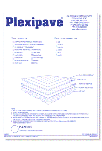 Acrylotex - Plexiflor Over Asphalt
