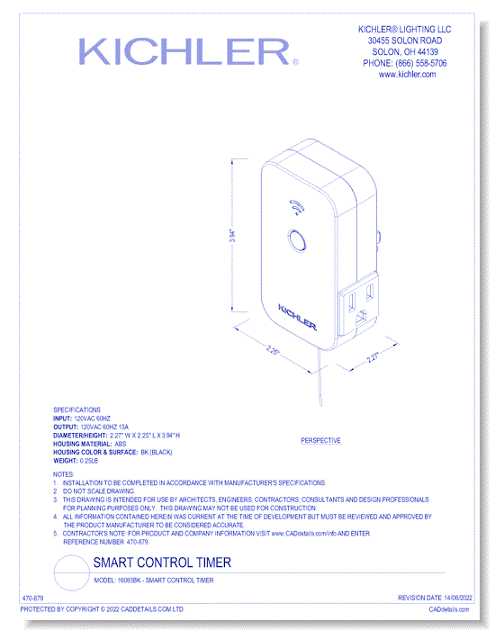 Model: 16085BK - Smart Control Timer