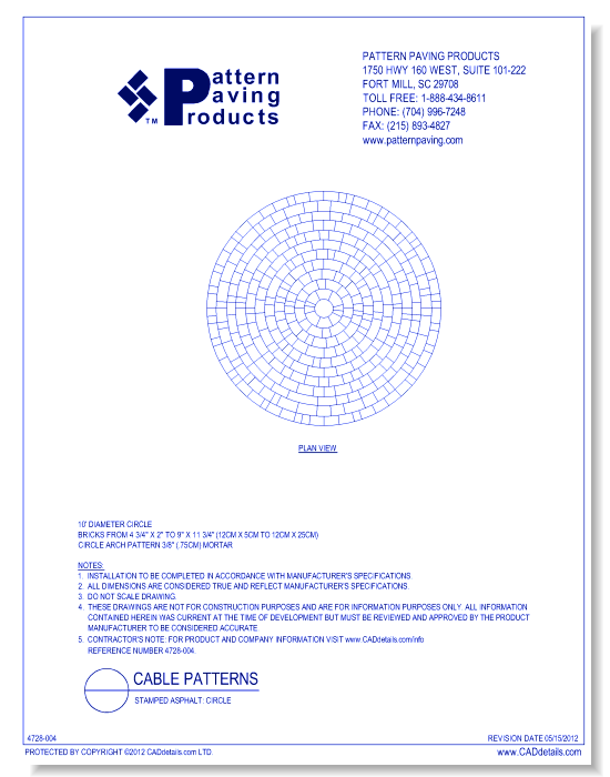 Stamped Asphalt: Circle
