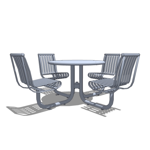 Carnival™ Table with 4 Backed Seats