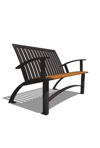 Ashton™ Flat Bench: 4 Ft. Recycled Plastic