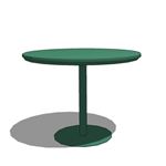 View Café Table: Steel Disk Pedestal Base
