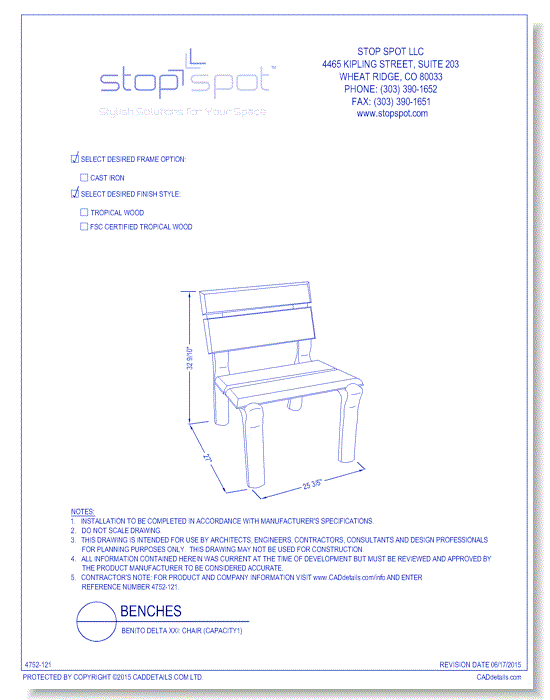 Benito Delta XXI: Chair ( Capacity 1 )