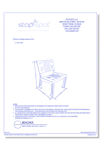 Benito Essen: Arm Chair ( Capacity 1 )