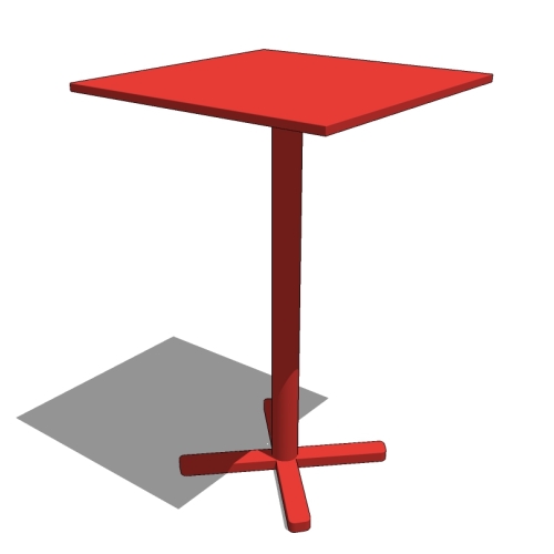 Solid Top Bar Table: Darwin Bar ( Model 528 )