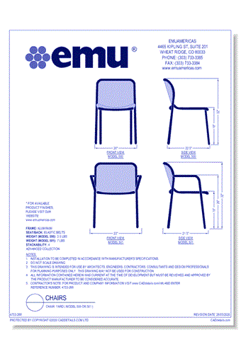 Chair: Yard ( Model 500 or 501 )