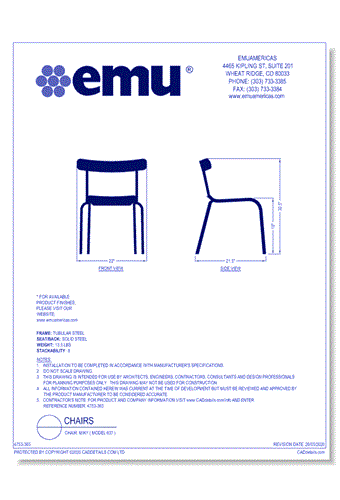 Chair: Miky ( Model 637 )