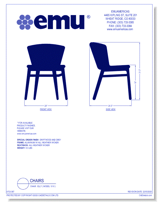 Chair: Elly ( Model 1010 )
