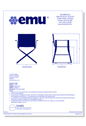 Arm Chair: Ciak (Model 974)