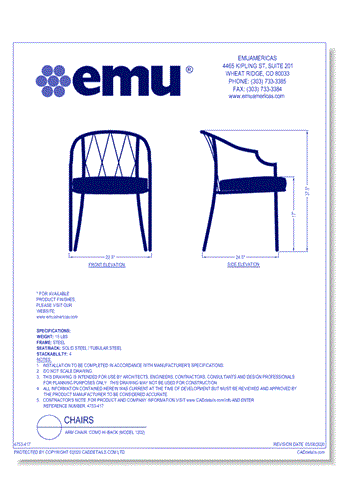 Arm Chair: Como HI-Back (Model 1202)