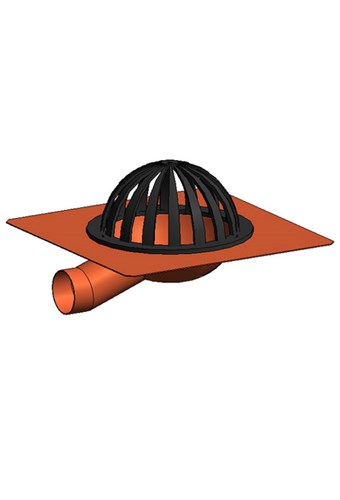 Side Outlet Roof Drain