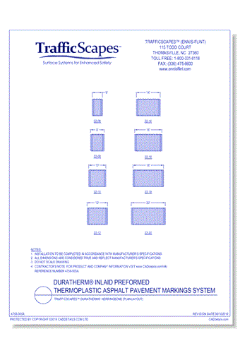 TrafficScapes® Duratherm®: Herringbone (Plan Layout)