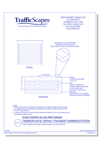 TrafficScapes® Duratherm®: Large Diagonal Tile (Cross Section)