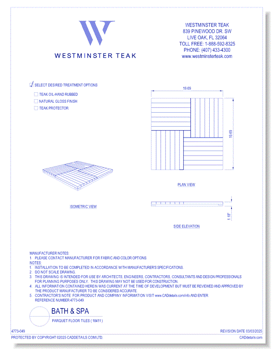 Parquet Floor Tile ( 18411 )