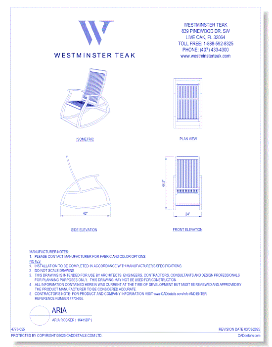 Aria Rocker ( 16419DP )