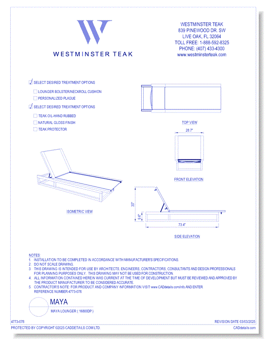 Maya Lounger ( 16800DP )