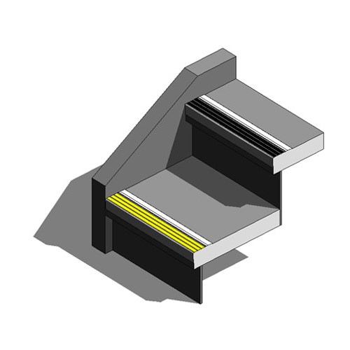 F4-N20 Series Non-Slip Flat Stair Nosings