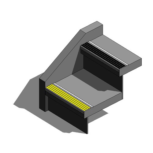 F8-N30 Series Non-Slip Flat Stair Nosings