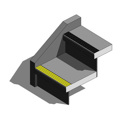 S2-N30 Series Non-Slip Cast in Place Stair Nosings