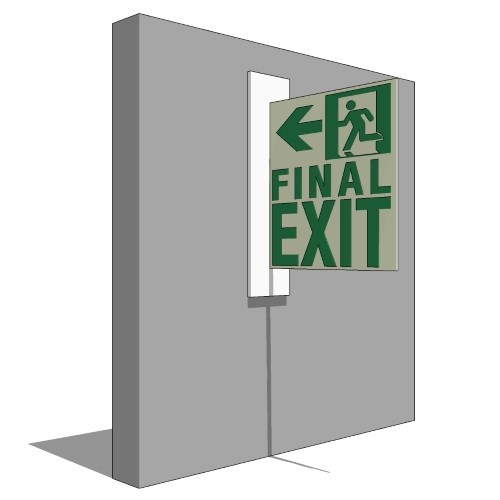 RAF2128 Luminous Final Exit Sign